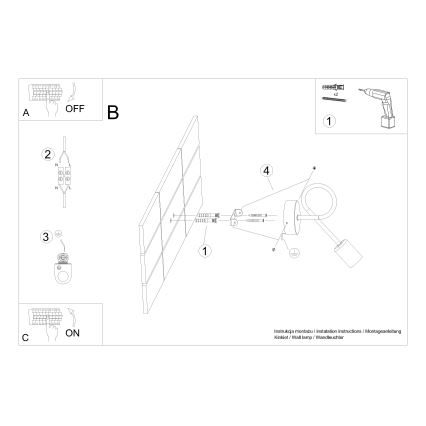 Seinavalgusti LOOP 1xE27/15W/230V must