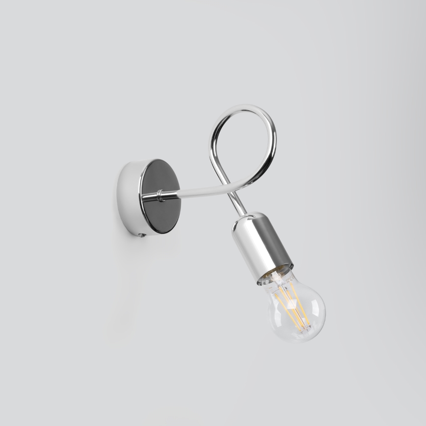 Seinavalgusti LOOP 1xE27/15W/230V läikiv kroom