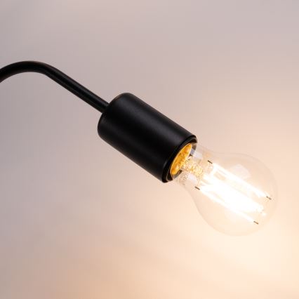 Pinnale kinnitatav lühter VECTOR 4xE27/15W/230V must