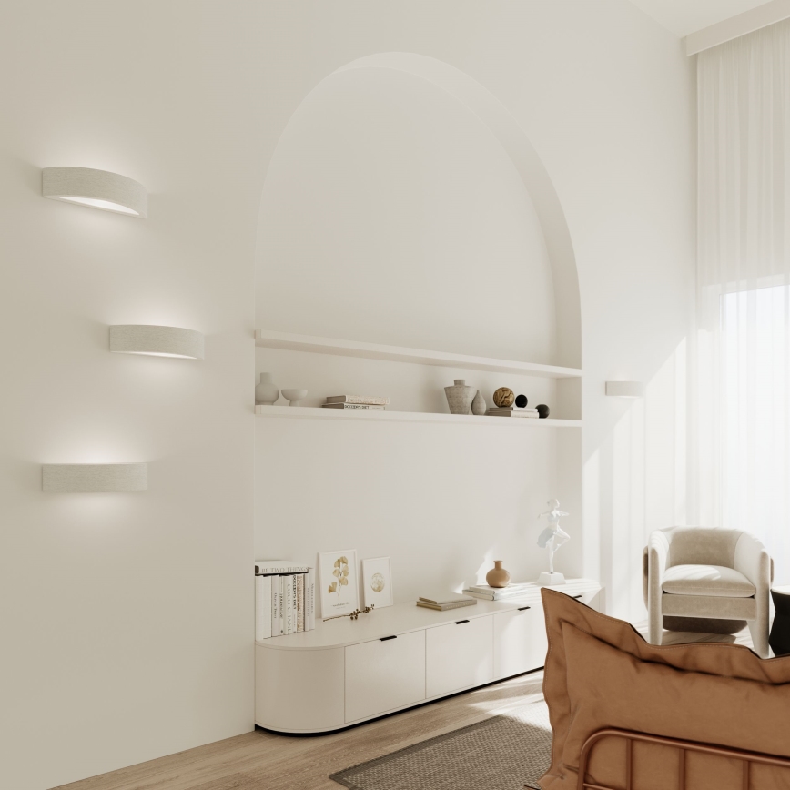Seinavalgusti ATENA 1xE27/15W/230V 30 cm valge