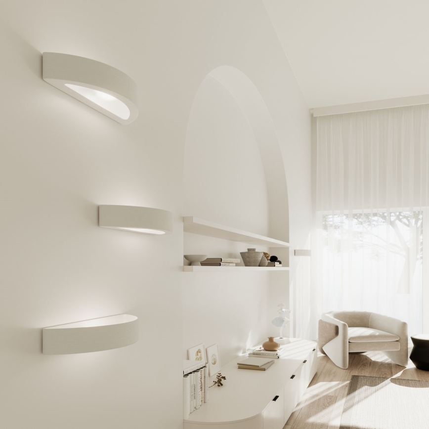 Seinavalgusti ATENA 1xE27/15W/230V 30 cm valge