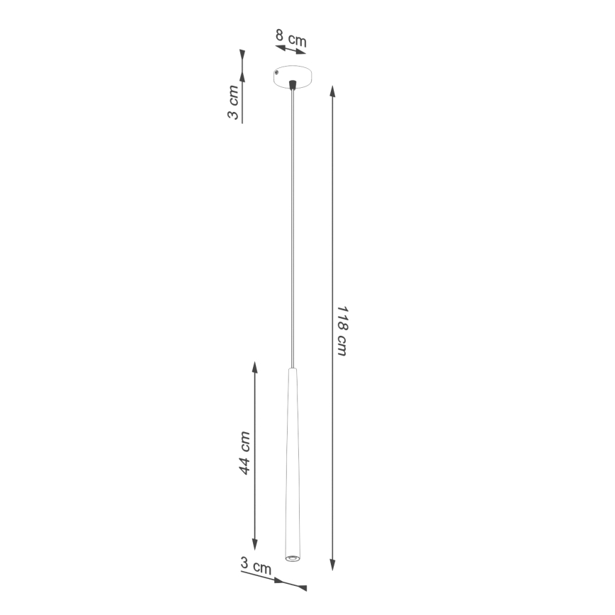 Lühter BLISS 1xG9/8W/230V must