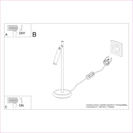 Laualamp PASTELO 1xG9/8W/230V valge