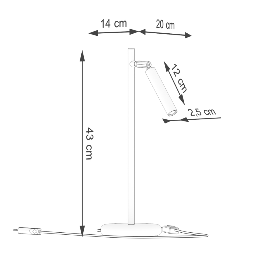 Laualamp PASTELO 1xG9/8W/230V kuldne