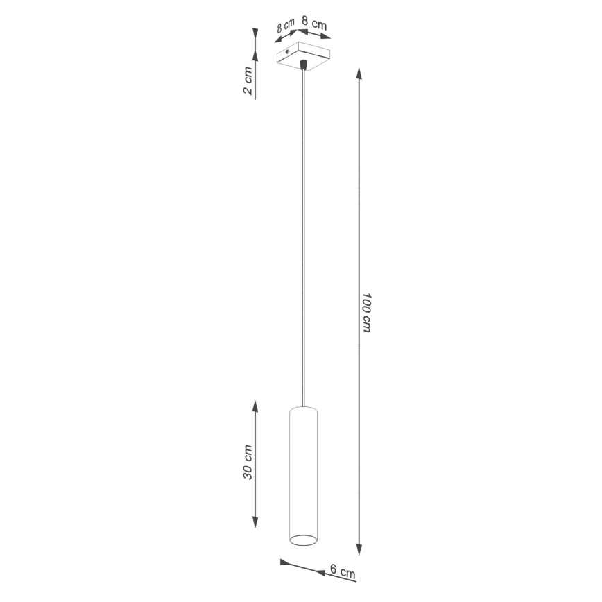Lühter LAGOS 1xGU10/10W/230V punane