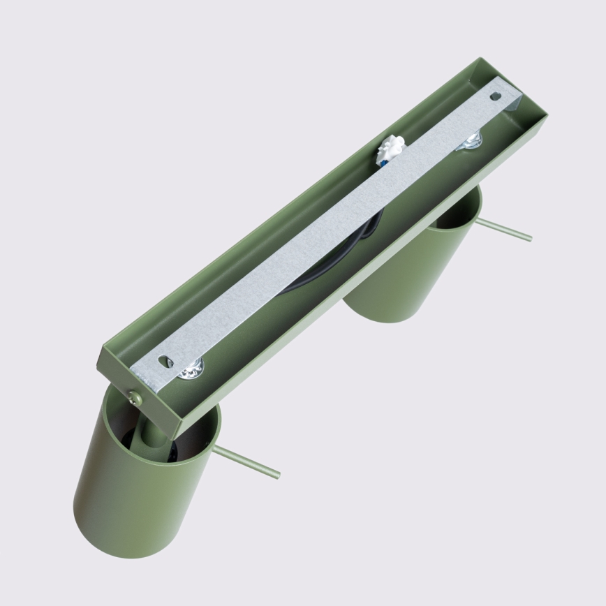 Kohtvalgusti RING 2xGU10/10W/230V roheline