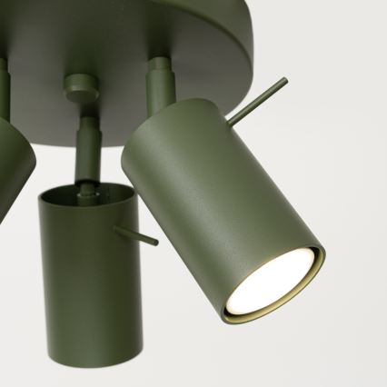 Kohtvalgusti RING 3xGU10/10W/230V roheline