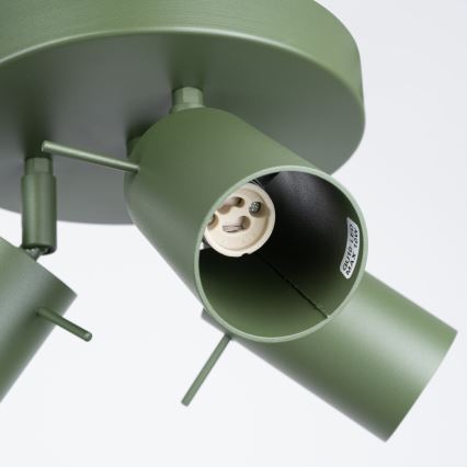 Kohtvalgusti RING 3xGU10/10W/230V roheline