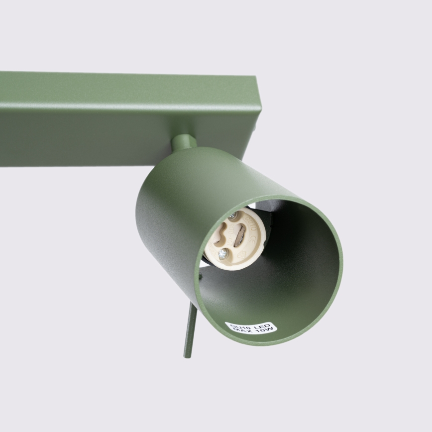 Kohtvalgusti RING 6xGU10/10W/230V roheline