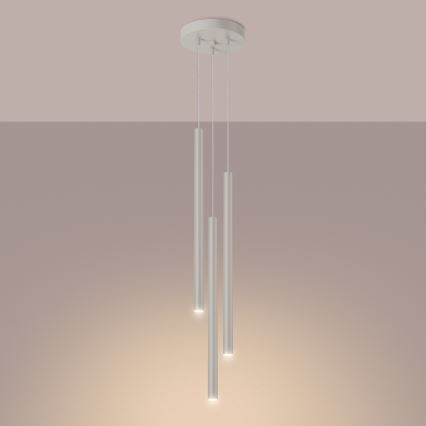 Lühter PASTELO 3xG9/8W/230V kreemikas