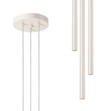 Lühter PASTELO 3xG9/8W/230V kreemikas