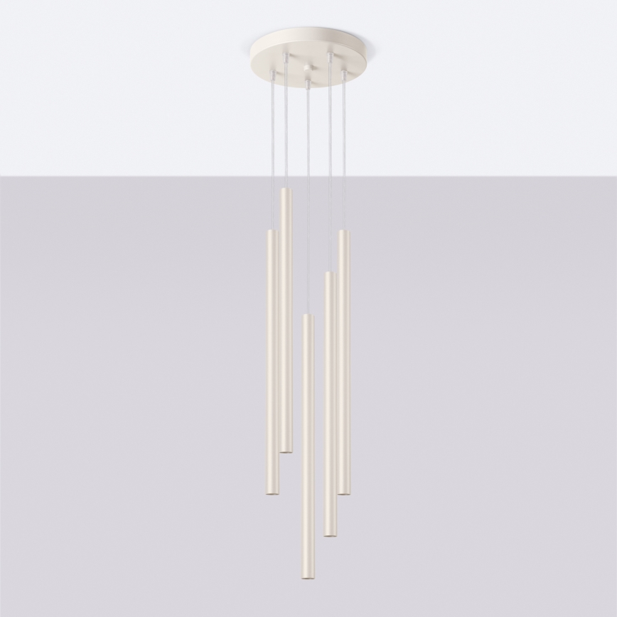 Lühter PASTELO 5xG9/8W/230V kreemikas