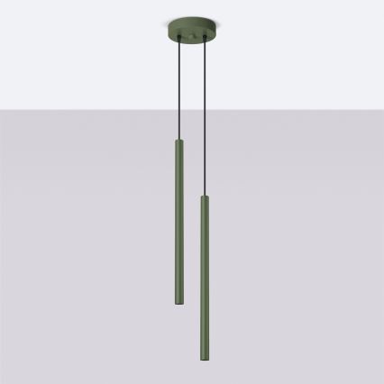 Lühter PASTELO 2xG9/8W/230V roheline