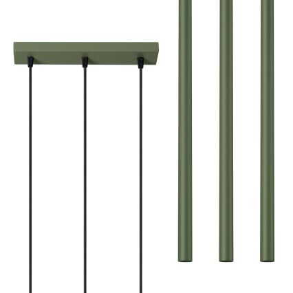 Lühter PASTELO 3xG9/8W/230V roheline