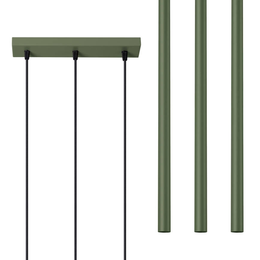 Lühter PASTELO 3xG9/8W/230V roheline