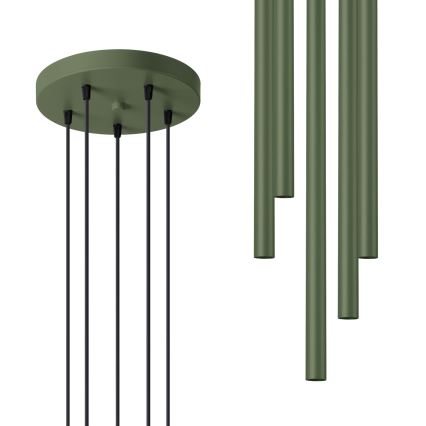 Lühter PASTELO 5xG9/8W/230V roheline