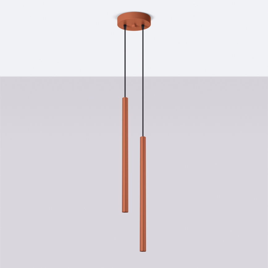 Lühter PASTELO 2xG9/8W/230V punane