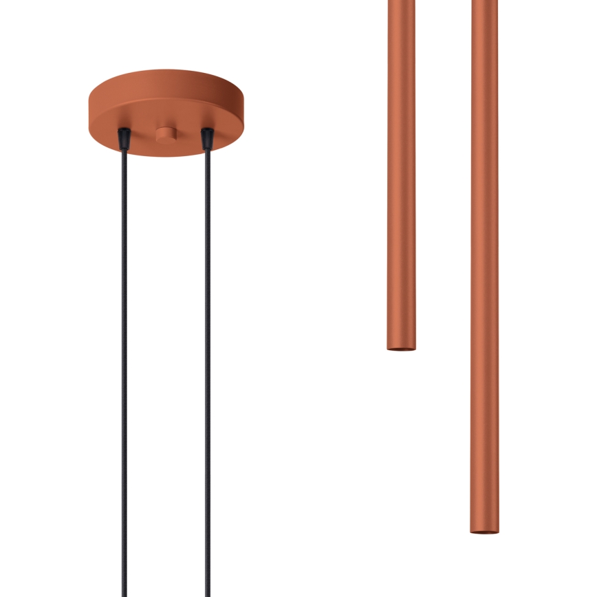 Lühter PASTELO 2xG9/8W/230V punane