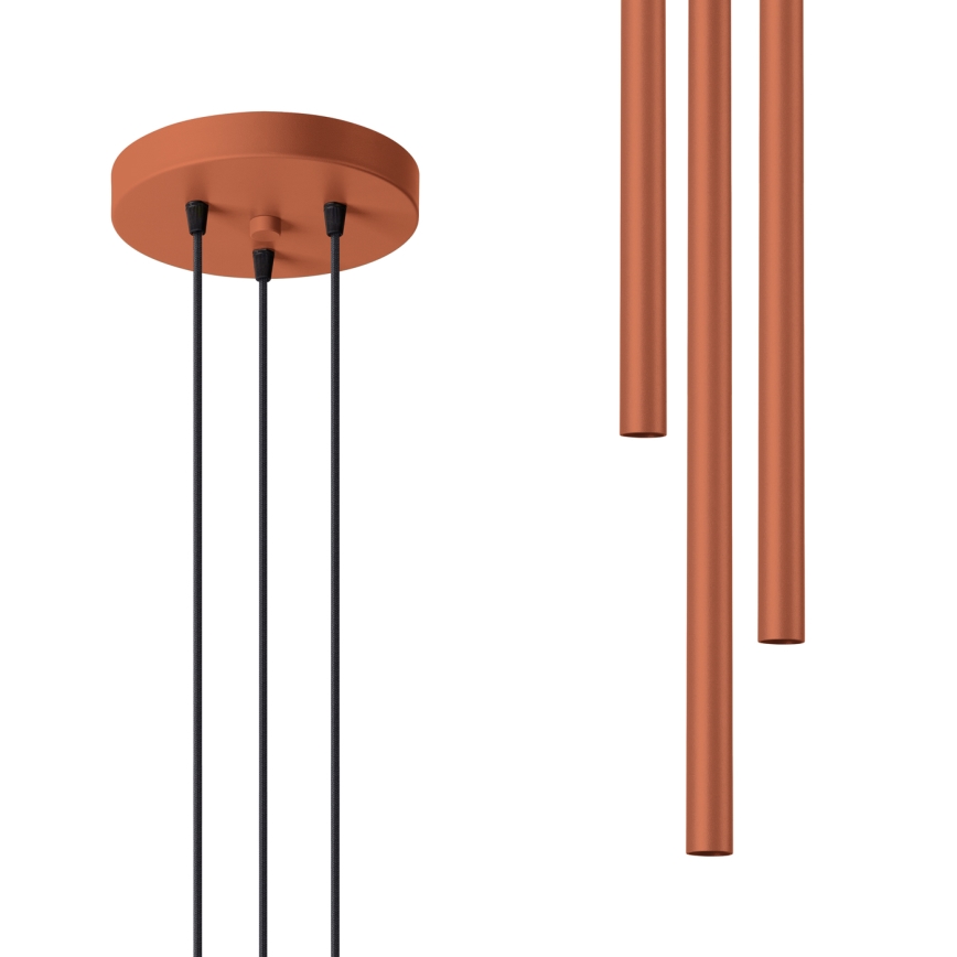 Lühter PASTELO 3xG9/8W/230V punane
