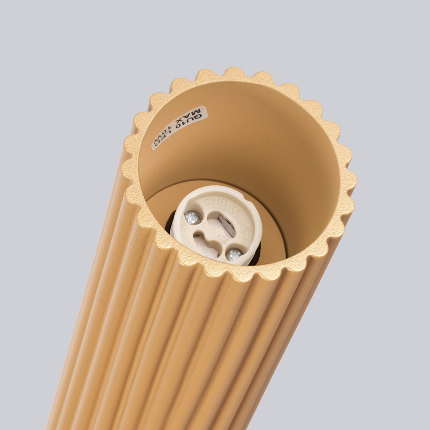 Kohtvalgusti KARBON 1xGU10/10W/230V 10 cm kuldne