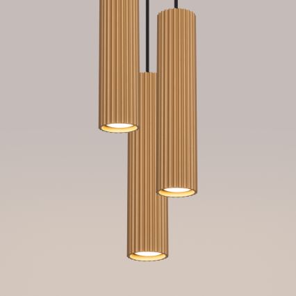 Lühter KARBON 3xGU10/10W/230V kuldne