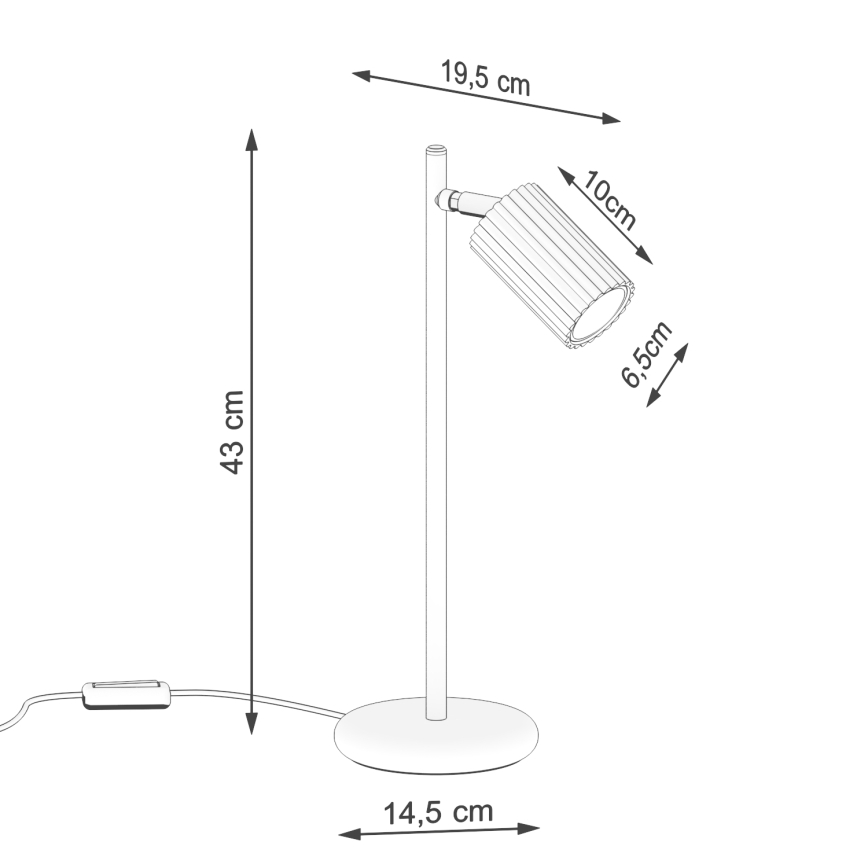 Laualamp KARBON 1xGU10/10W/230V kuldne