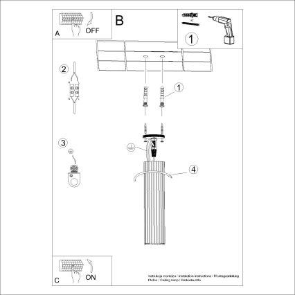 Kohtvalgusti KARBON 1xGU10/10W/230V 30 cm must