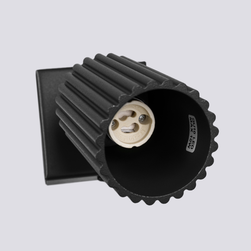Kohtvalgusti seinale KARBON 1xGU10/10W/230V must