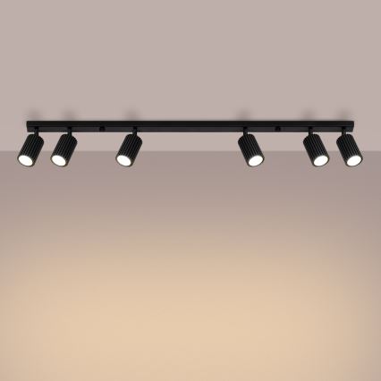 Kohtvalgusti KARBON 6xGU10/10W/230V must