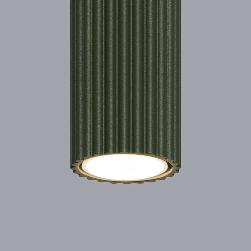Kohtvalgusti KARBON 1xGU10/10W/230V 10 cm roheline