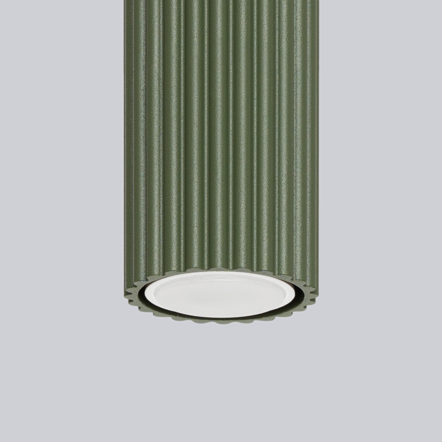 Kohtvalgusti KARBON 1xGU10/10W/230V 10 cm roheline