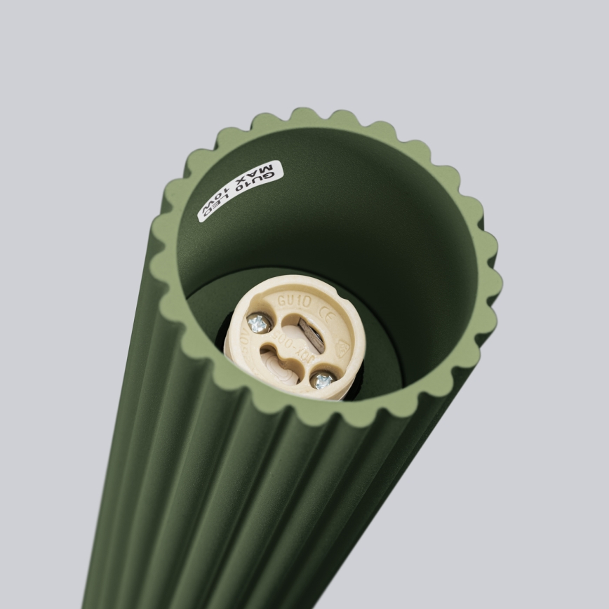 Kohtvalgusti KARBON 1xGU10/10W/230V 10 cm roheline