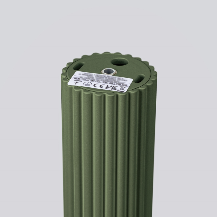 Kohtvalgusti KARBON 1xGU10/10W/230V 10 cm roheline