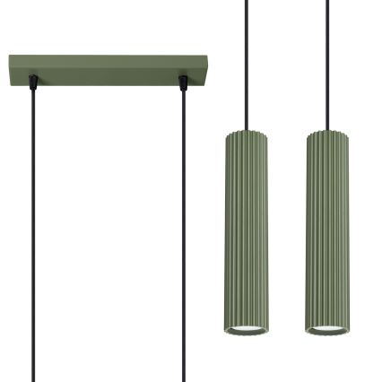 Lühter KARBON 2xGU10/10W/230V roheline