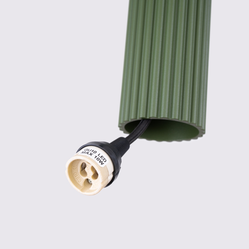 Lühter KARBON 2xGU10/10W/230V roheline