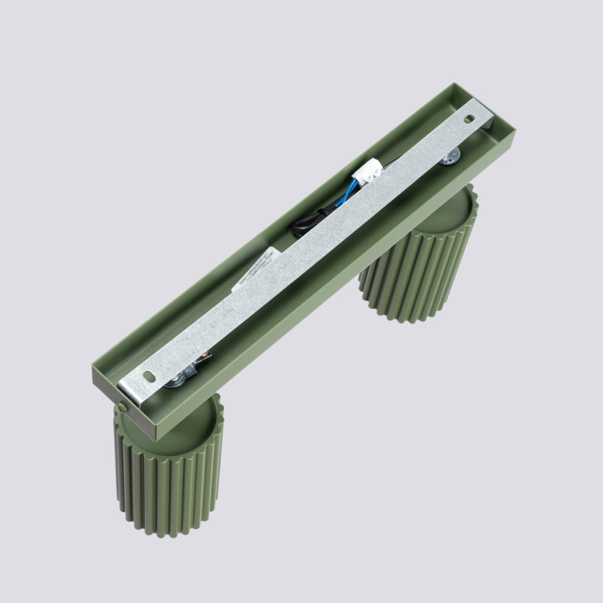 Kohtvalgusti KARBON 2xGU10/10W/230V roheline