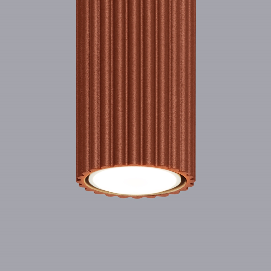 Kohtvalgusti KARBON 1xGU10/10W/230V 10 cm punane