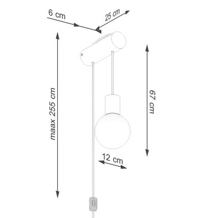 Seinavalgusti NIBMI 1xG9/8W/230V pöök