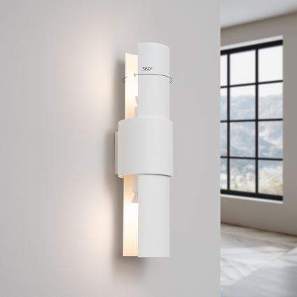 Seinavalgusti FLASH 2xE27/15W/230V valge