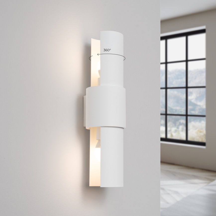 Seinavalgusti FLASH 2xE27/15W/230V valge