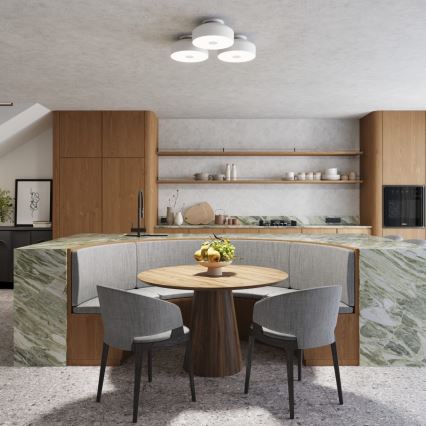 Laelamp OMIQ 4xE27/15W/230V, läbimõõt 30 cm, valge