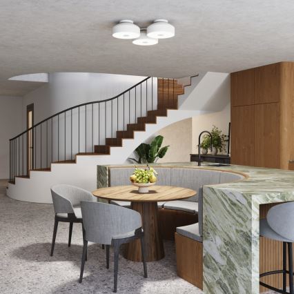 Laelamp OMIQ 4xE27/15W/230V, läbimõõt 30 cm, valge