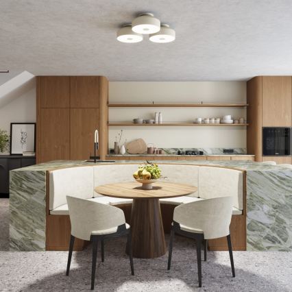 Laelamp OMIQ 4×E27/15W/230V, läbimõõt 30 cm, kreemjas