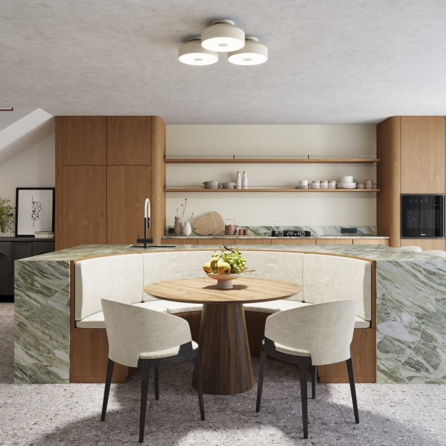 Laelamp OMIQ 4×E27/15W/230V, läbimõõt 30 cm, kreemjas