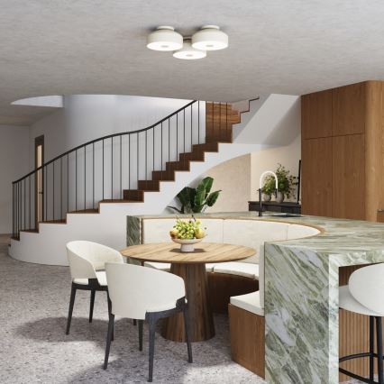 Laelamp OMIQ 4×E27/15W/230V, läbimõõt 30 cm, kreemjas