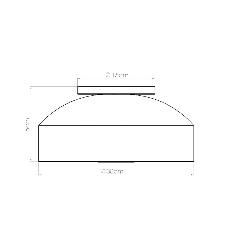 Laelamp OMIQ 4×E27/15W/230V, läbimõõt 30 cm, kreemjas