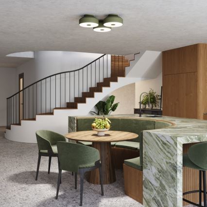 OMIQ laevalgusti 4xE27/15W/230V läbimõõt 30 cm roheline