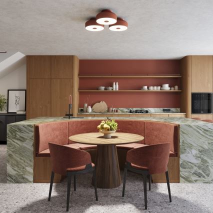 Laevalgusti OMIQ 4xE27/15W/230V, läbimõõt 30 cm, punane