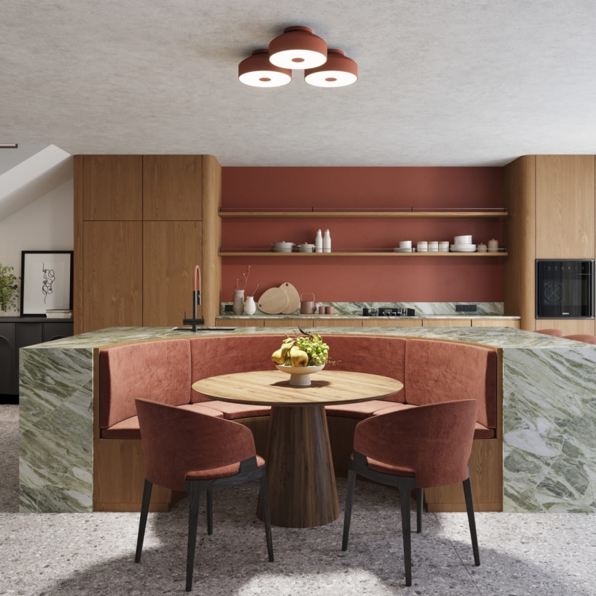 Laevalgusti OMIQ 4xE27/15W/230V, läbimõõt 30 cm, punane