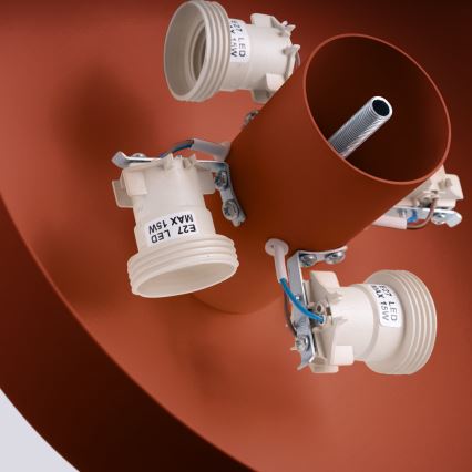 Laevalgusti OMIQ 4xE27/15W/230V, läbimõõt 30 cm, punane